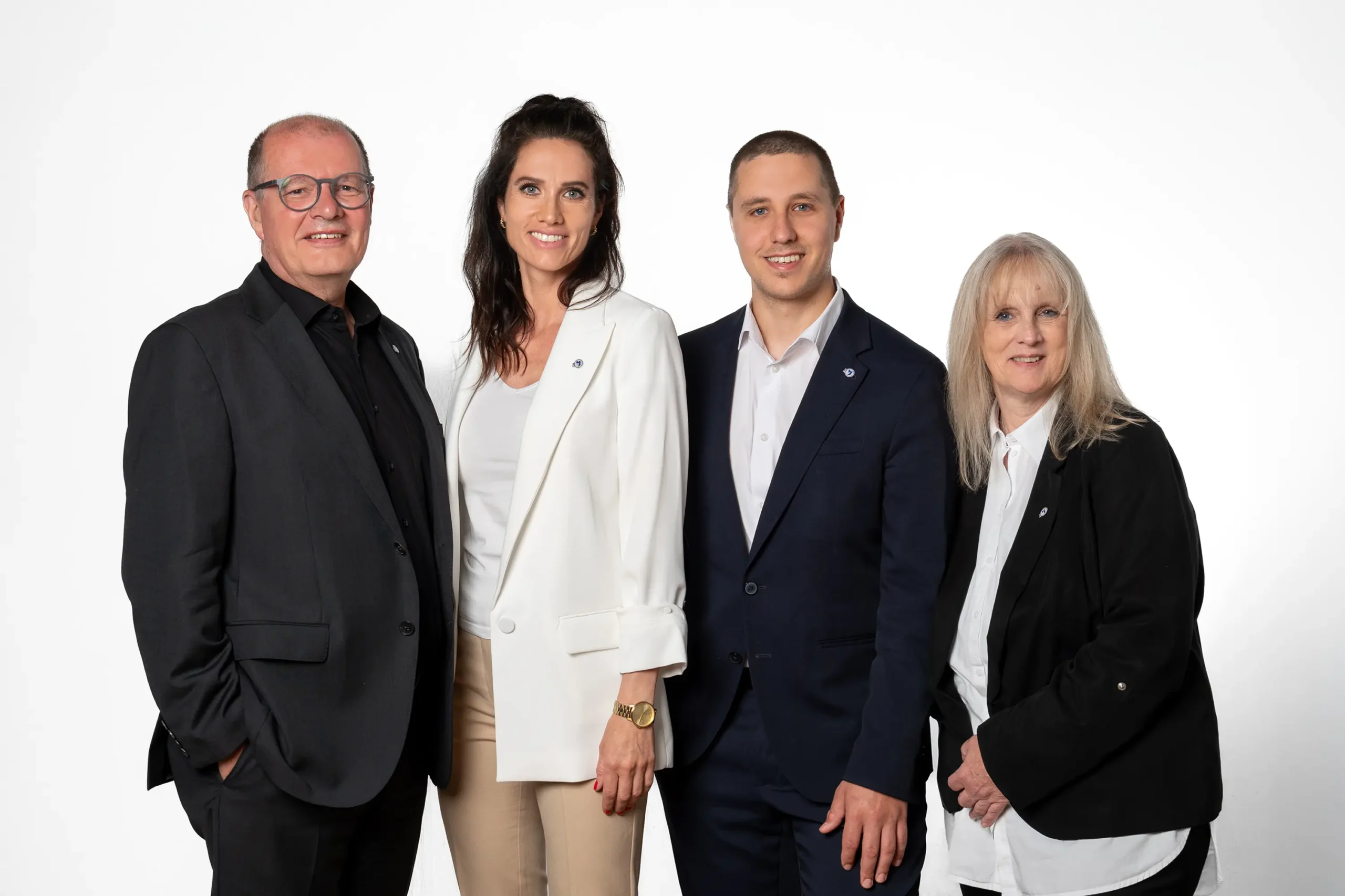 Gruppenfoto der Geschäftsführung als professionelles Businessportrait für Unternehmen